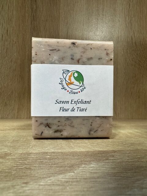 Savon solide exfoliant Fleur de Tiaré – 100g