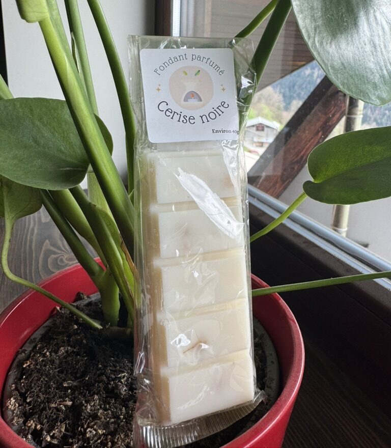 Fondant parfumé Cerise noire – Gourmand & intense | Cire de soja artisanale 40g