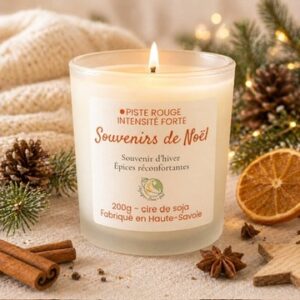 Bougie parfumée – Souvenirs de Noël