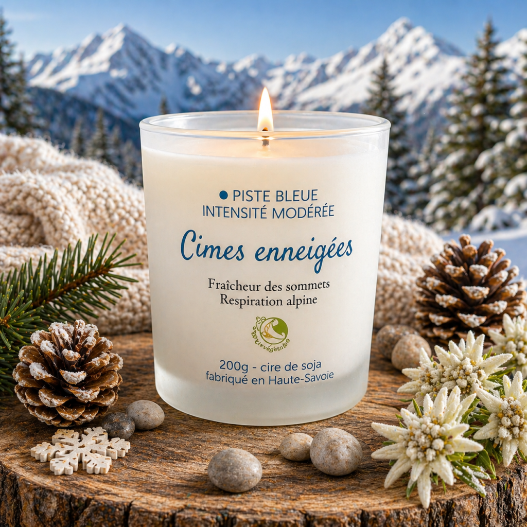 Bougie parfumée – Cimes enneigées