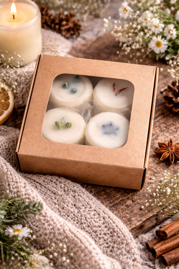 Coffret découverte – 4 fondants parfumés (1 par intensité)
