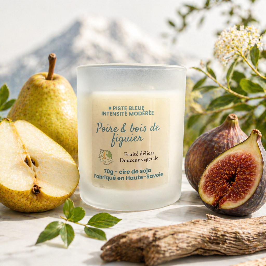 Bougie parfumée – Poire & Bois de Figuier