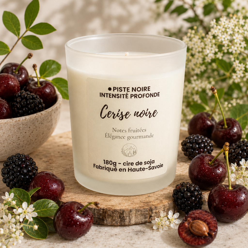 Bougie parfumée - Cerise noire