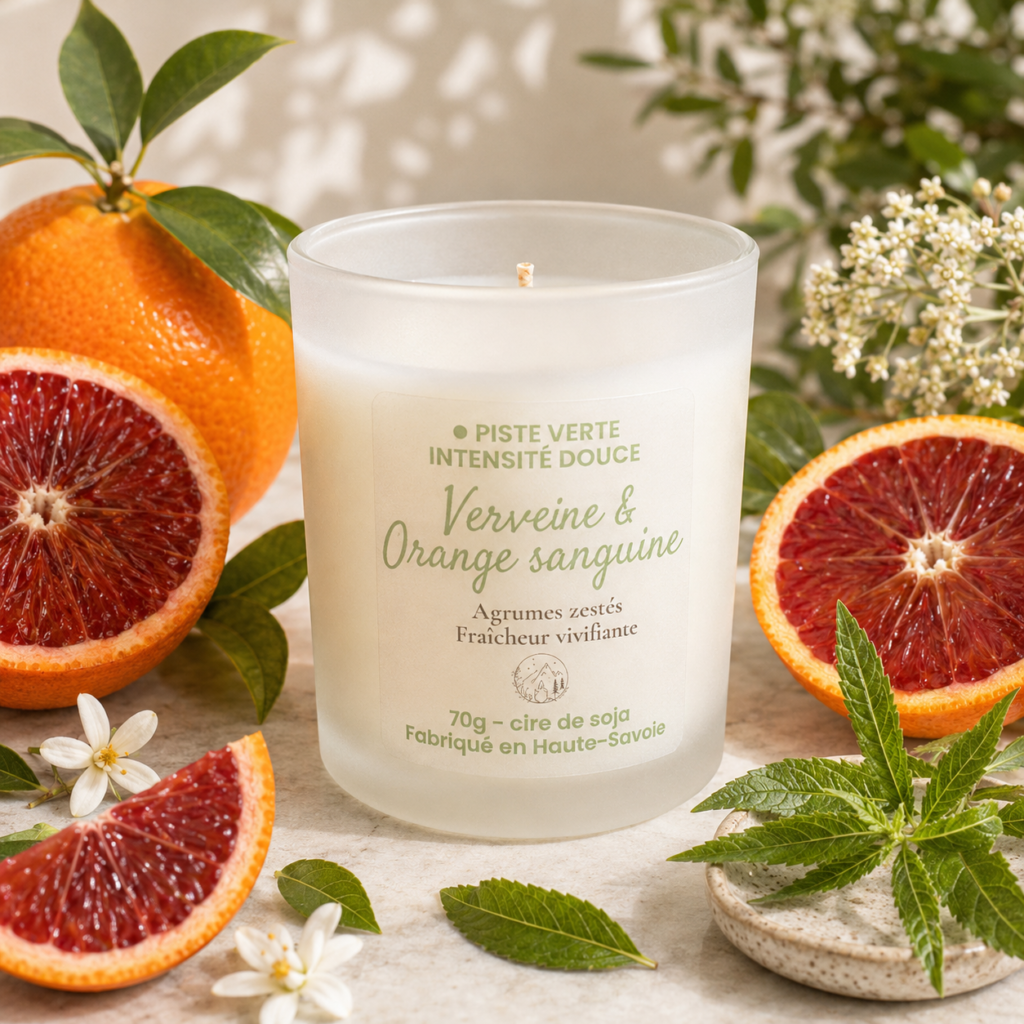 Bougie parfumée - Verveine et orange sanguine