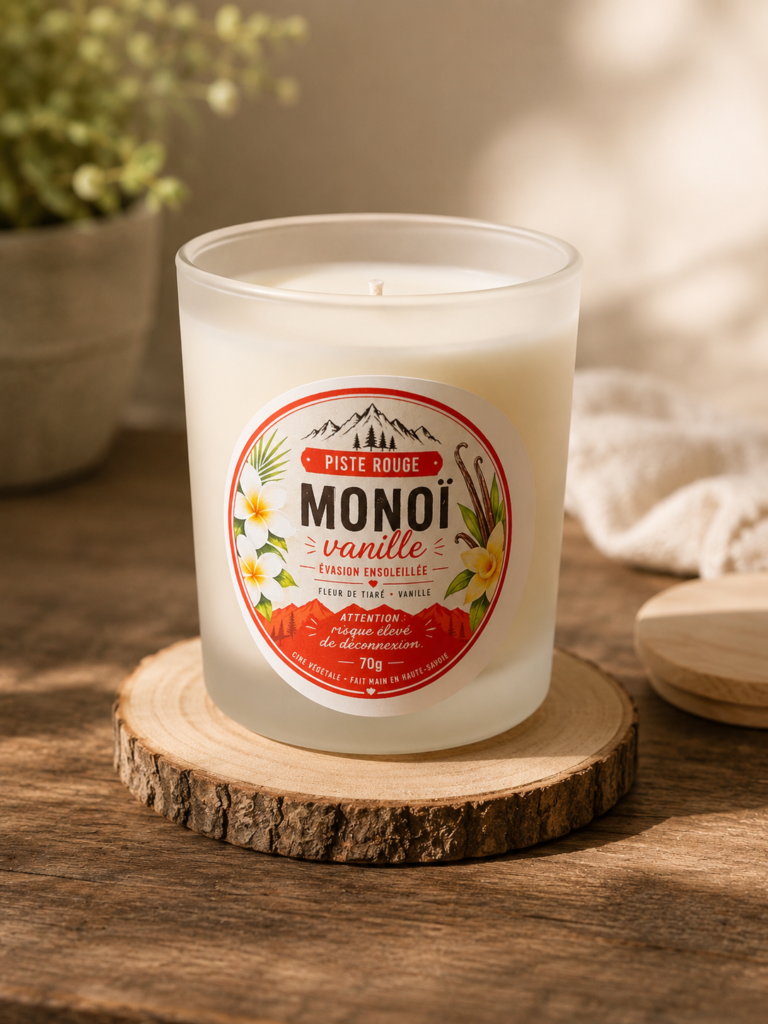 Bougie parfumée 70 g – Monoï Vanillé