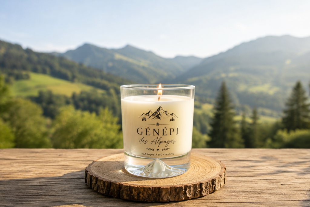 Bougie Prestige 200g – Génépi