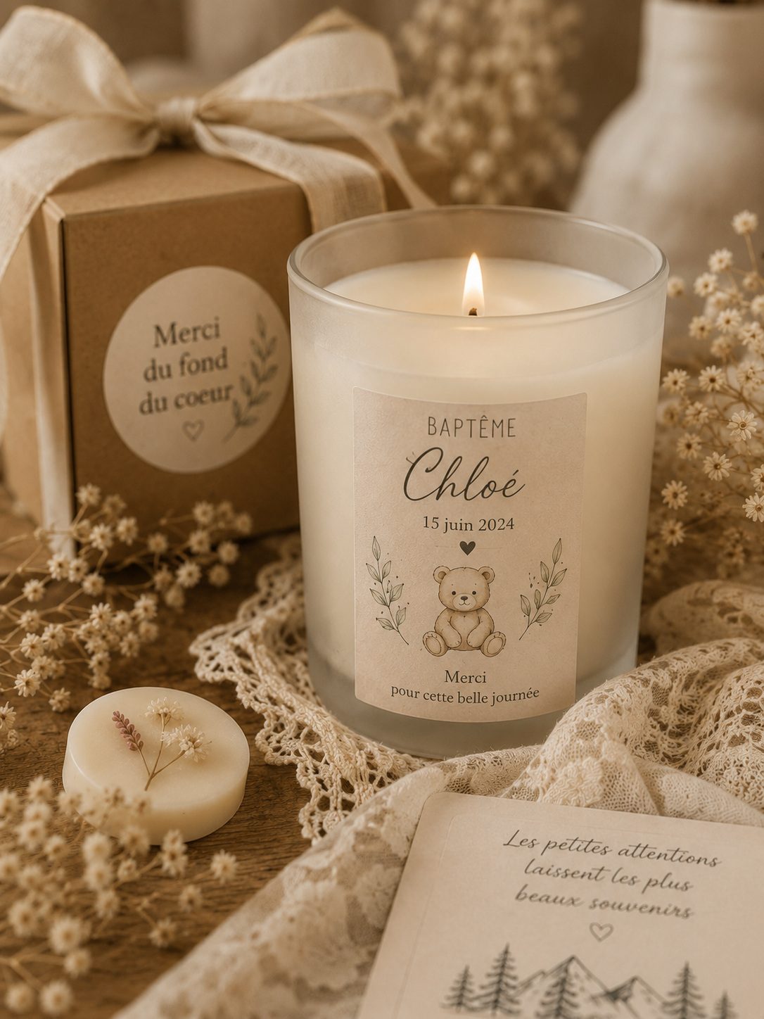Bougie personnalisée