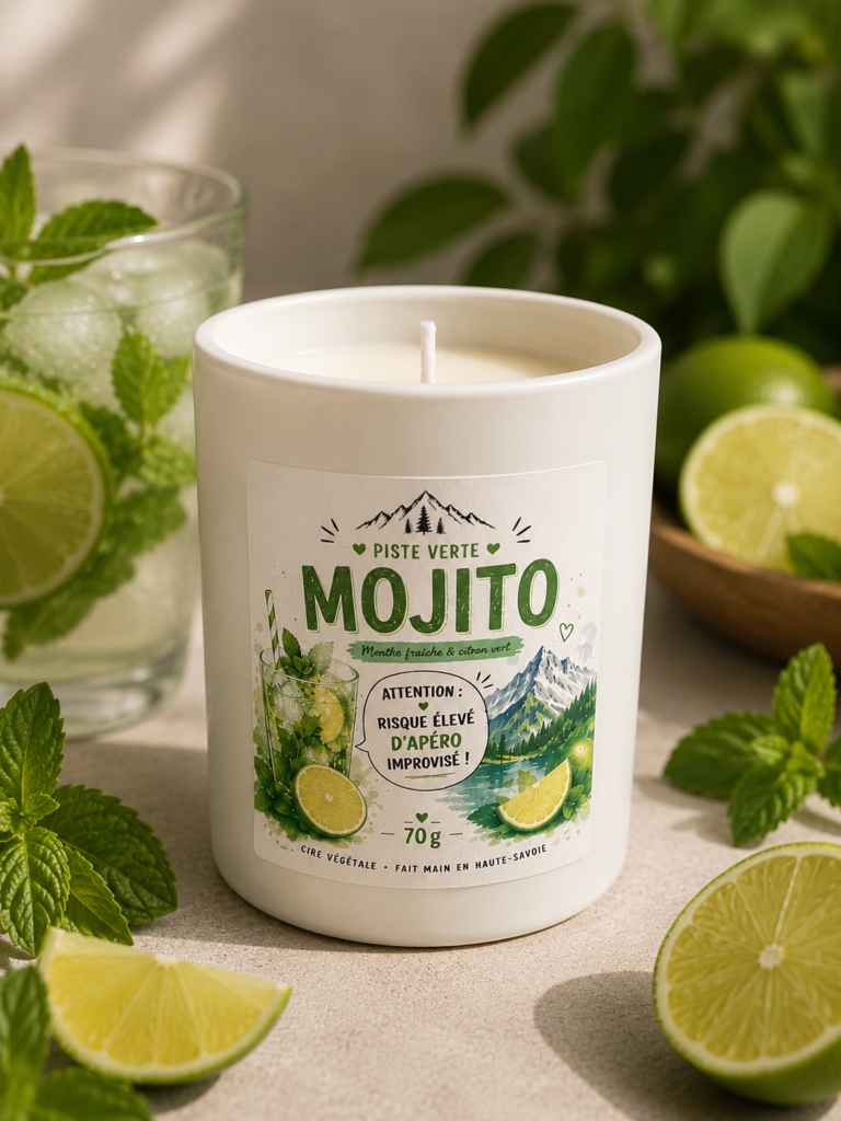 Bougie parfumée 70 g – Mojito