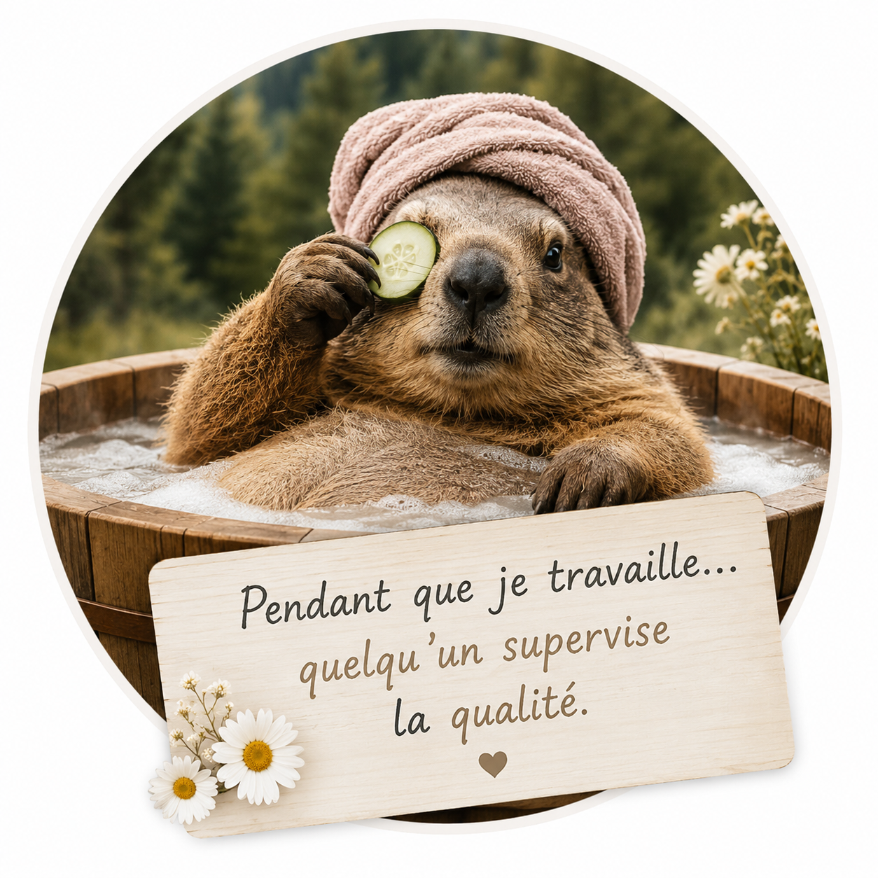 La marmotte supervise