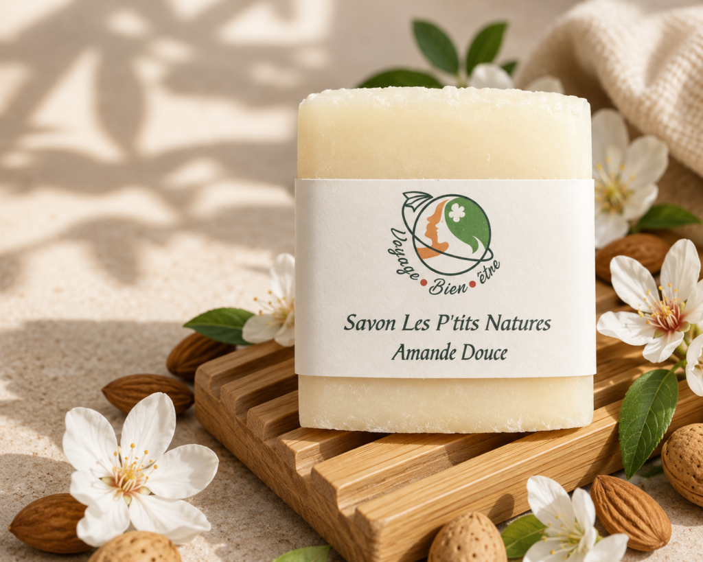 Savon Solide Artisanal Huile d'Amande Douce – 100 g