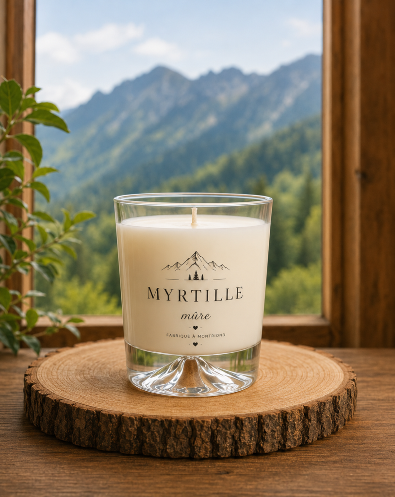 Bougie artisanale Myrtille Mûre
