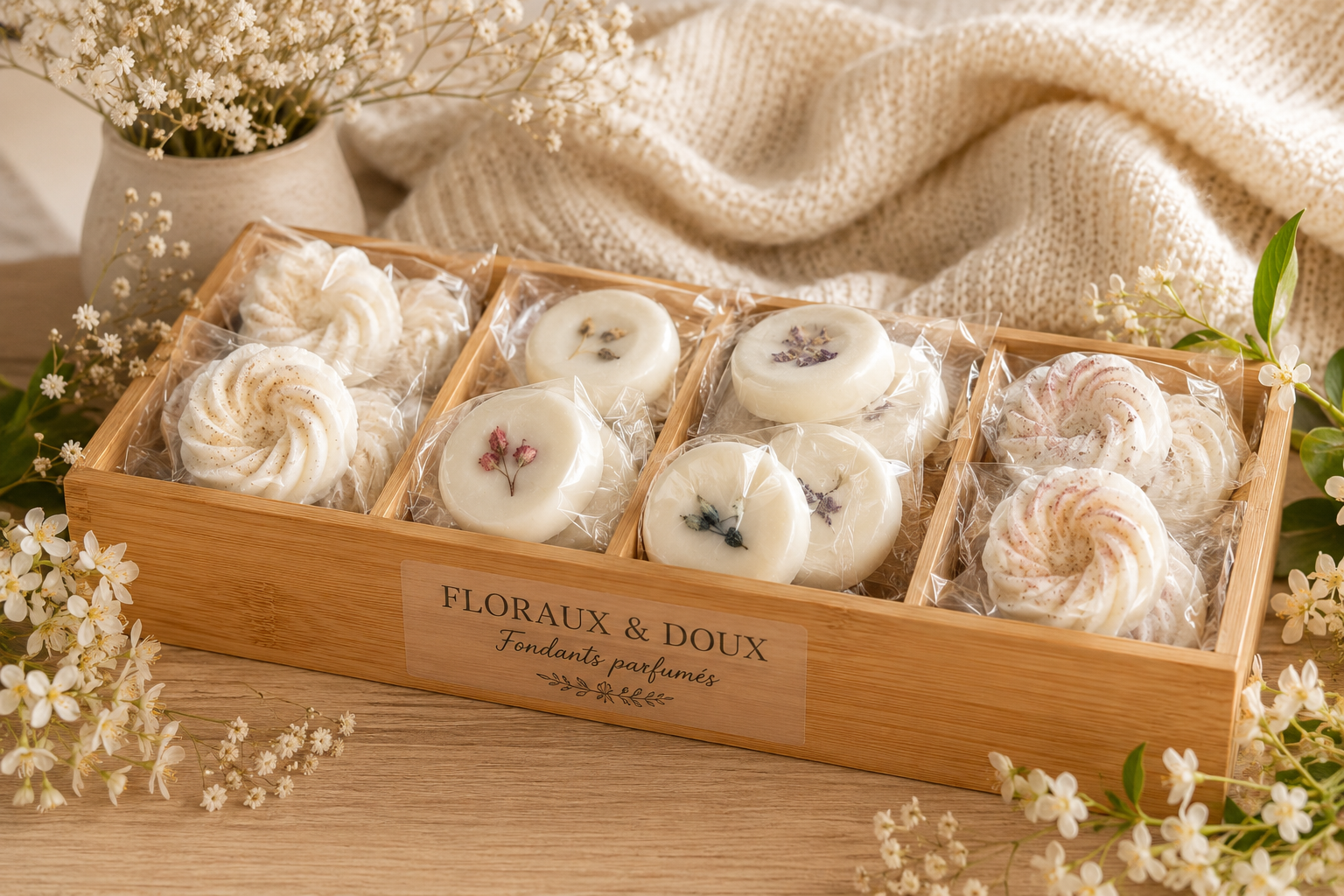 Fondants parfumés floraux et doux