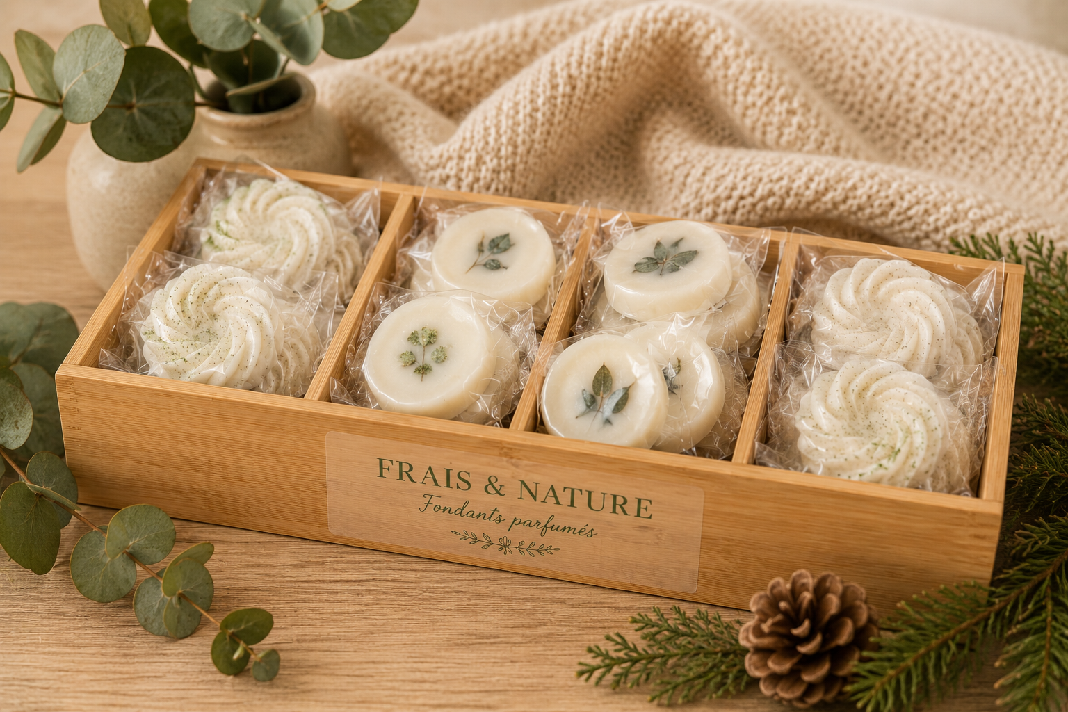 Fondants parfumés frais et nature